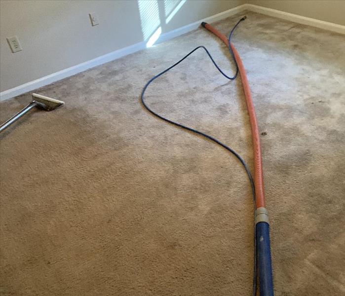 Carpet at a home in Clinton, SC before cleaning