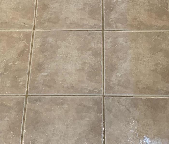 Dirty grout on a tile floor in Clinton SC 